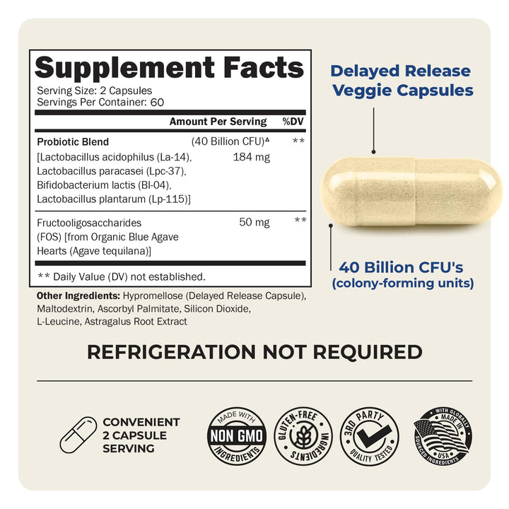 BioSchwartz Probiotic 40 Billion CFU, 120 Count