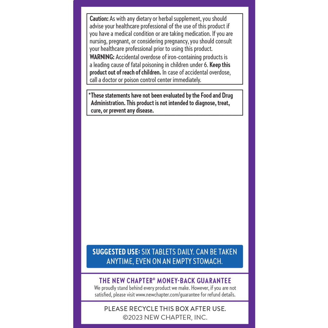New Chapter Tiny Tabs Multivitamin, 192 Count
