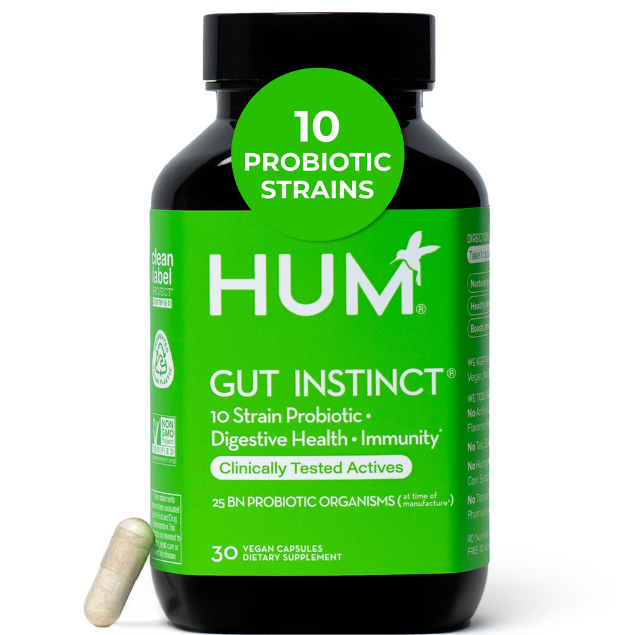 HUM Gut Instinct Daily Probiotic, 30 Count