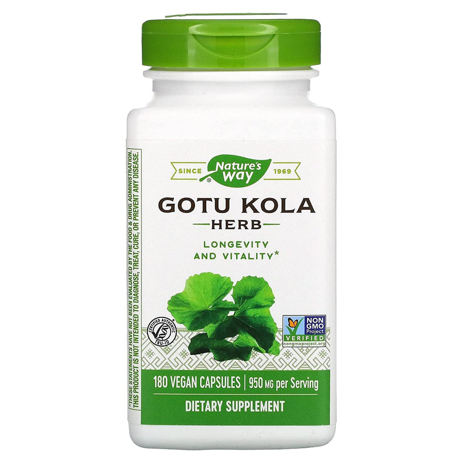 Nature's Way Gotu Kola Herb Capsules, 180 Count