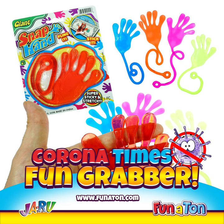 JA-RU Super Stretchy Sticky Hand Fidget Toy, 1 Pack