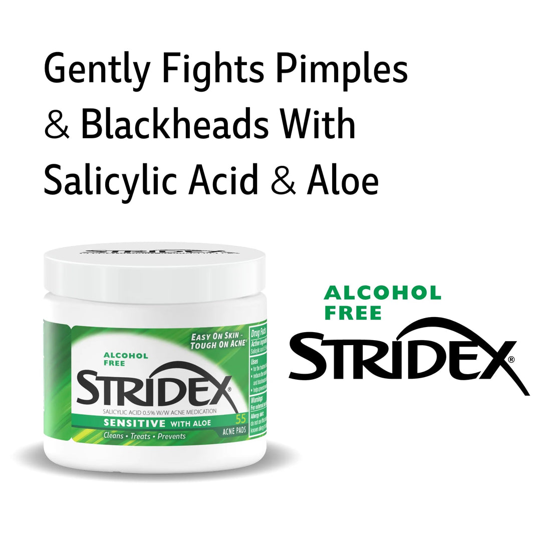 Stri-Dex Medicated Pads, Sensitive, 55 Count