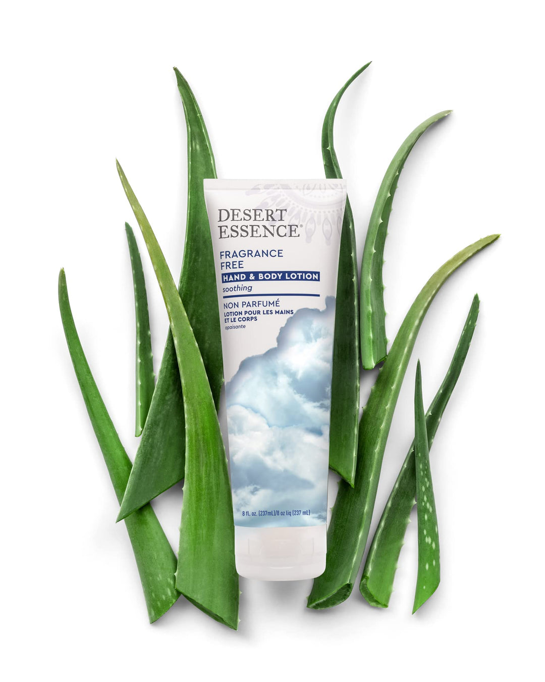 Desert Essence Hand And Body Lotion, Fragrance Free, 8 fl oz