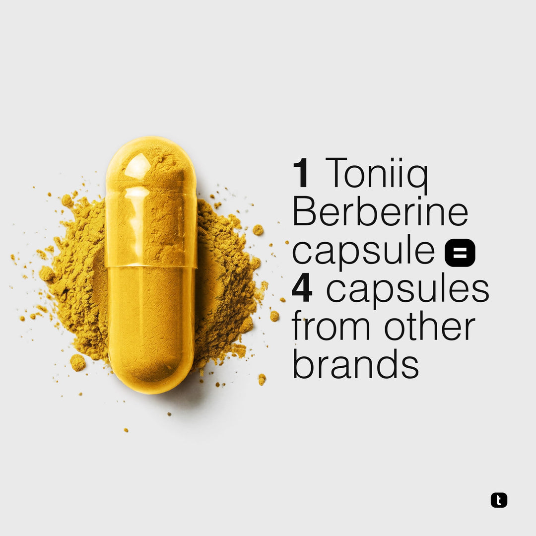 Toniiq Berberine HCl 500 mg, 90 Count