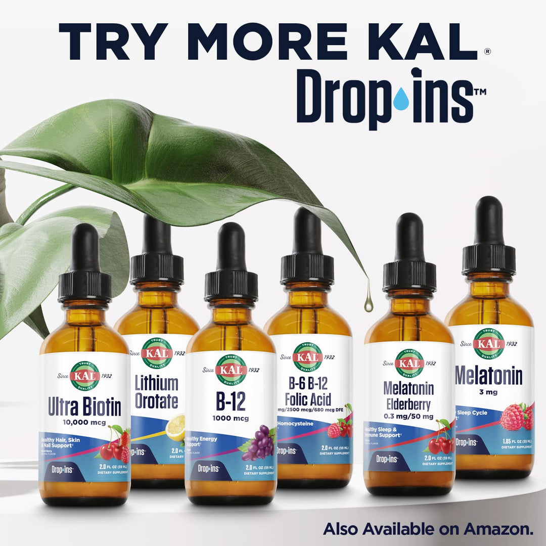 KAL D3 K2 DropIns Liquid, Natural Citrus Flavor, 2 fl oz