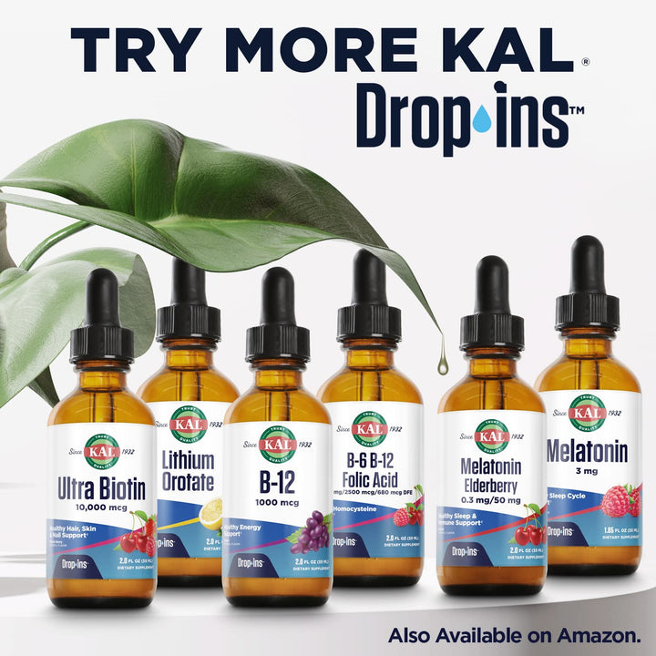KAL D3 K2 DropIns Liquid, Natural Citrus Flavor, 2 fl oz