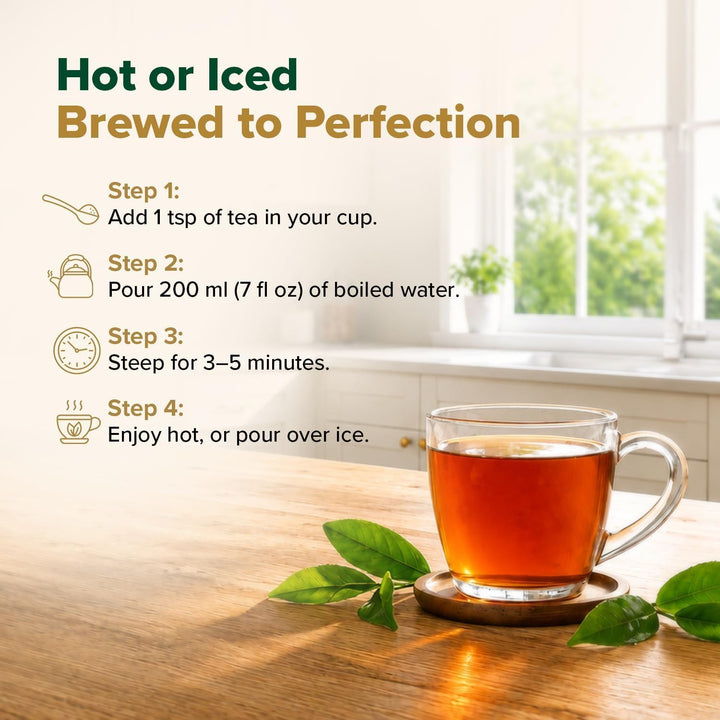 Vahdam Original English Breakfast Black Tea, Loose Leaf, 12 oz