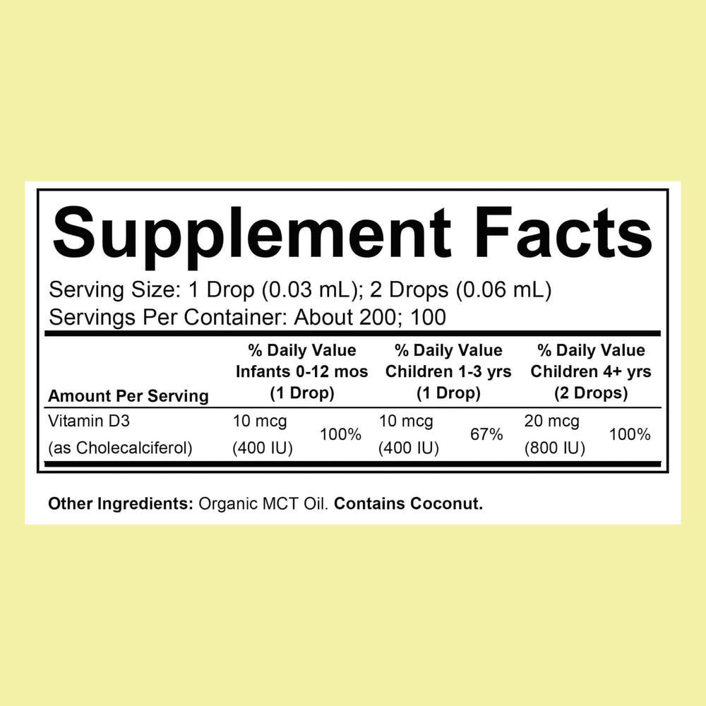 ChildLife Essentials Organic Infant Vitamin D3 Drops, 0.21 fl oz