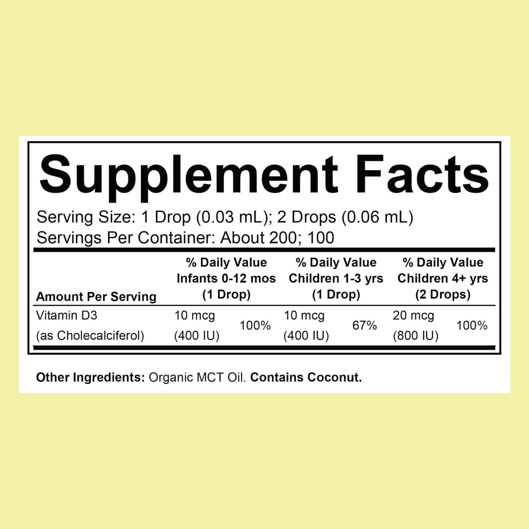 ChildLife Essentials Organic Infant Vitamin D3 Drops, 0.21 fl oz