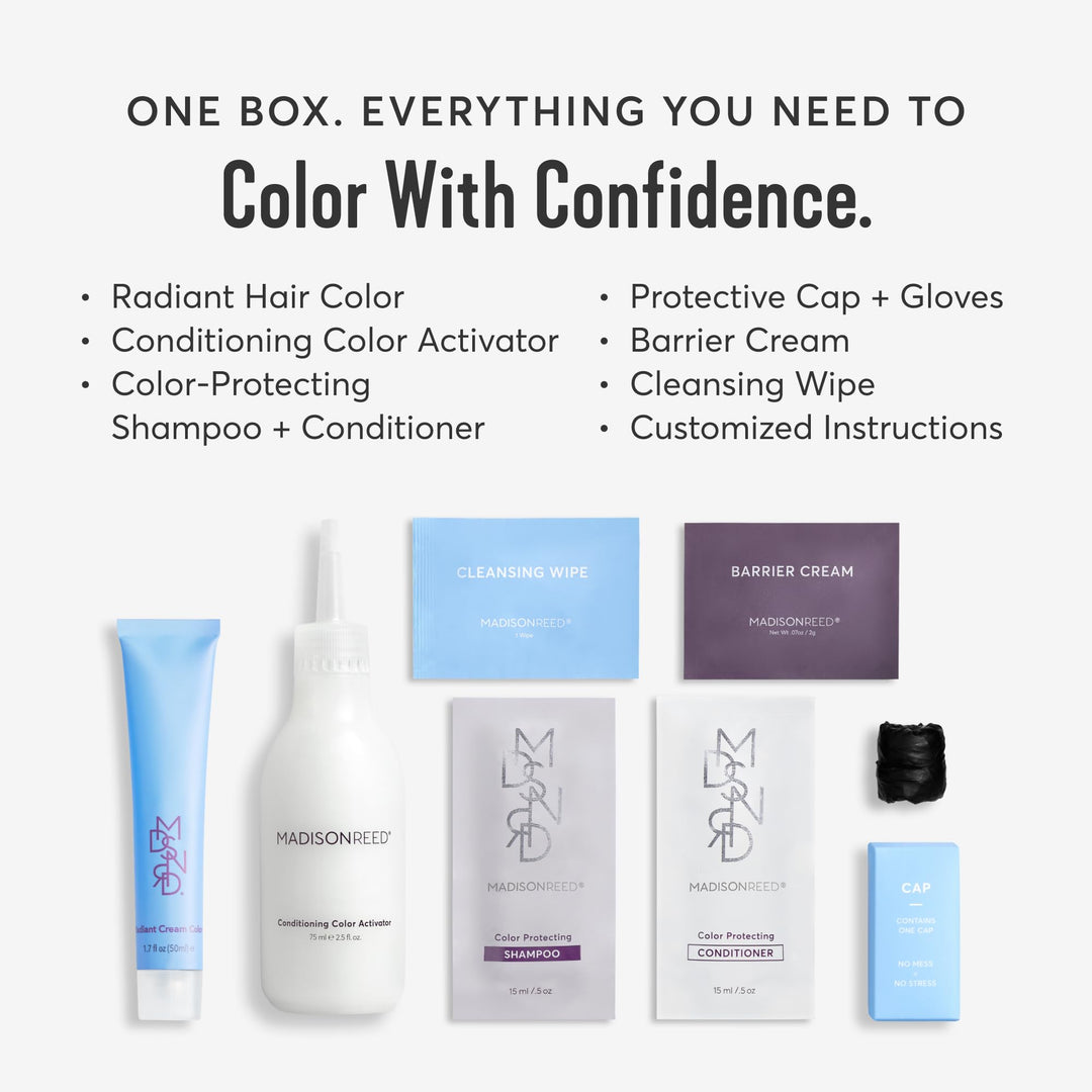 Madison Reed Radiant Hair Color Kit, 2NNA Darkest Cool Black
