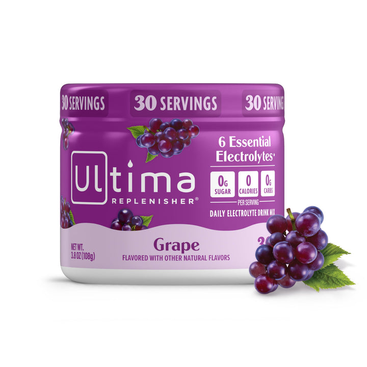 Ultima Replenisher Electrolyte Powder, Grape, 30 Count