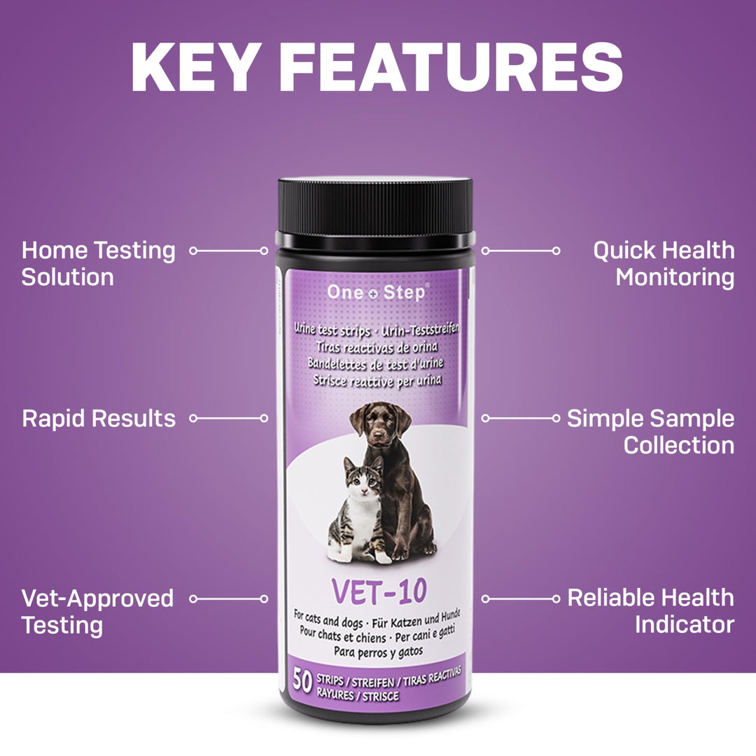 One Step Pet Urine Testing Strips, 50 Count