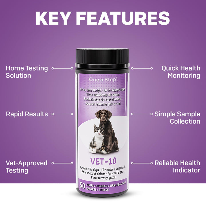 One Step Pet Urine Testing Strips, 50 Count