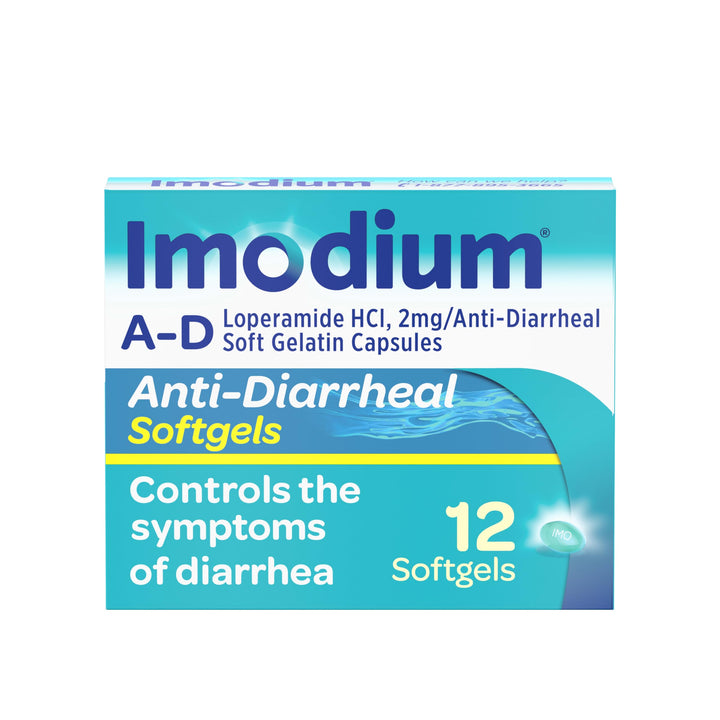 Imodium Anti-Diarrheal Softgels, 2 mg, 12 Count