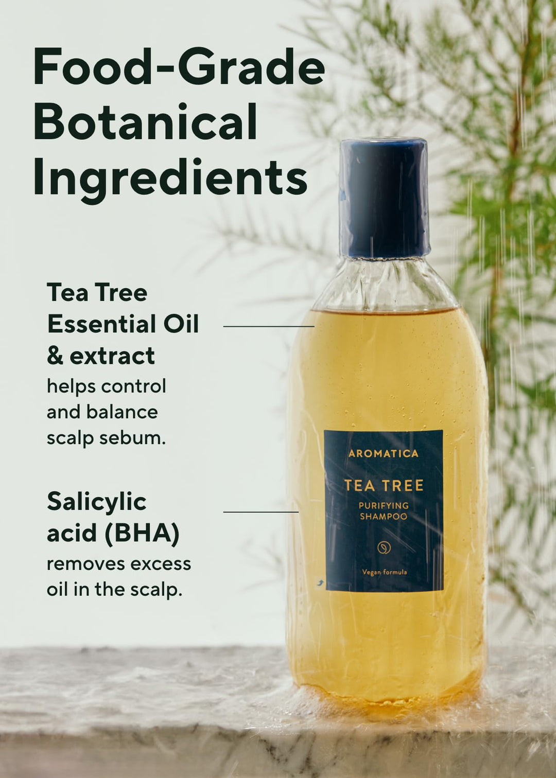 AROMATICA Tea Tree Purifying Shampoo, 400 ml