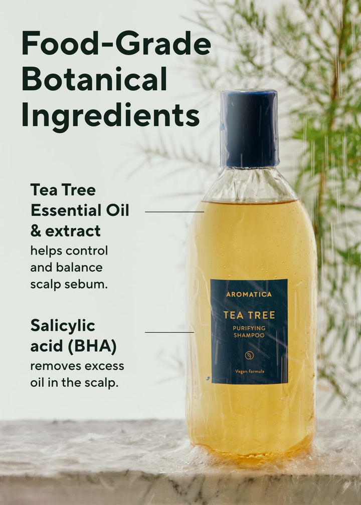 AROMATICA Tea Tree Purifying Shampoo, 400 ml