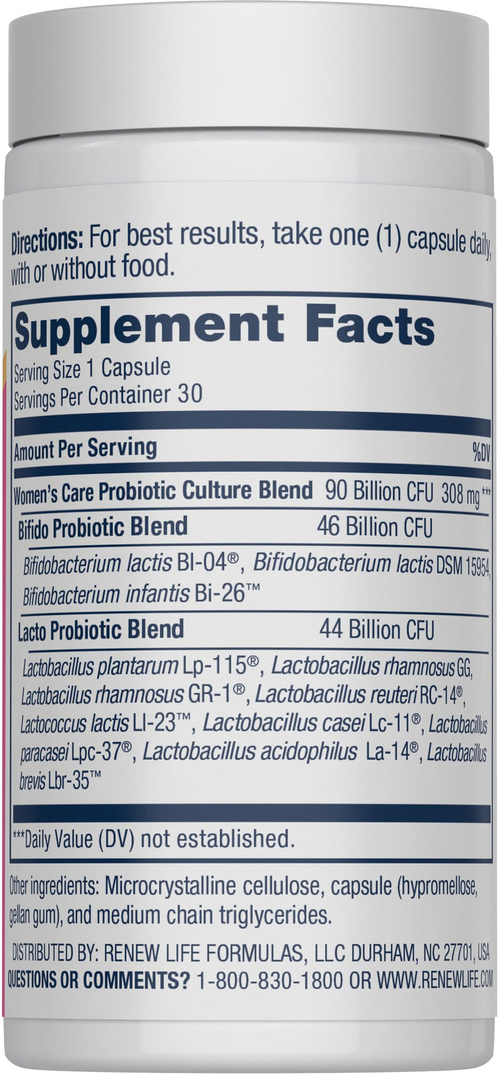 Renew Life Women's Care Probiotic, 90 Billion CFU