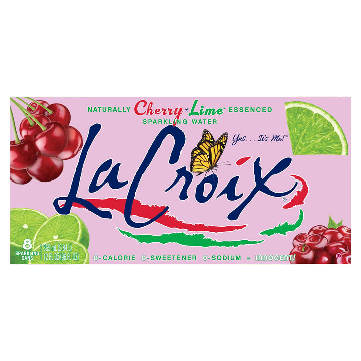 La Croix Sparkling Water, Cherry Lime, 8 Count