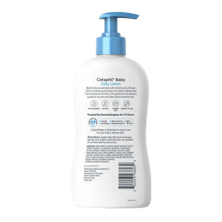 Cetaphil Baby Wash And Shampoo With Body Lotion, 2 Count