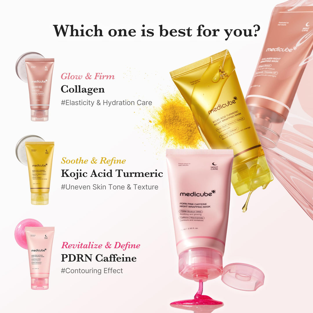medicube PDRN Caffeine Overnight Wrapping Peel Off Facial Mask
