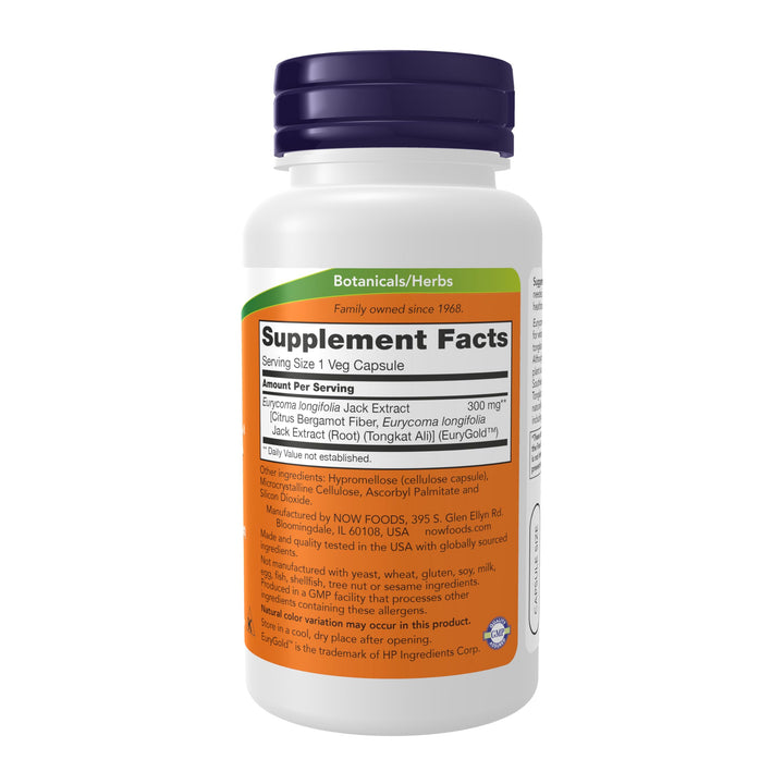 NOW TestoJack 300 mg Dietary Supplement, 60 Count