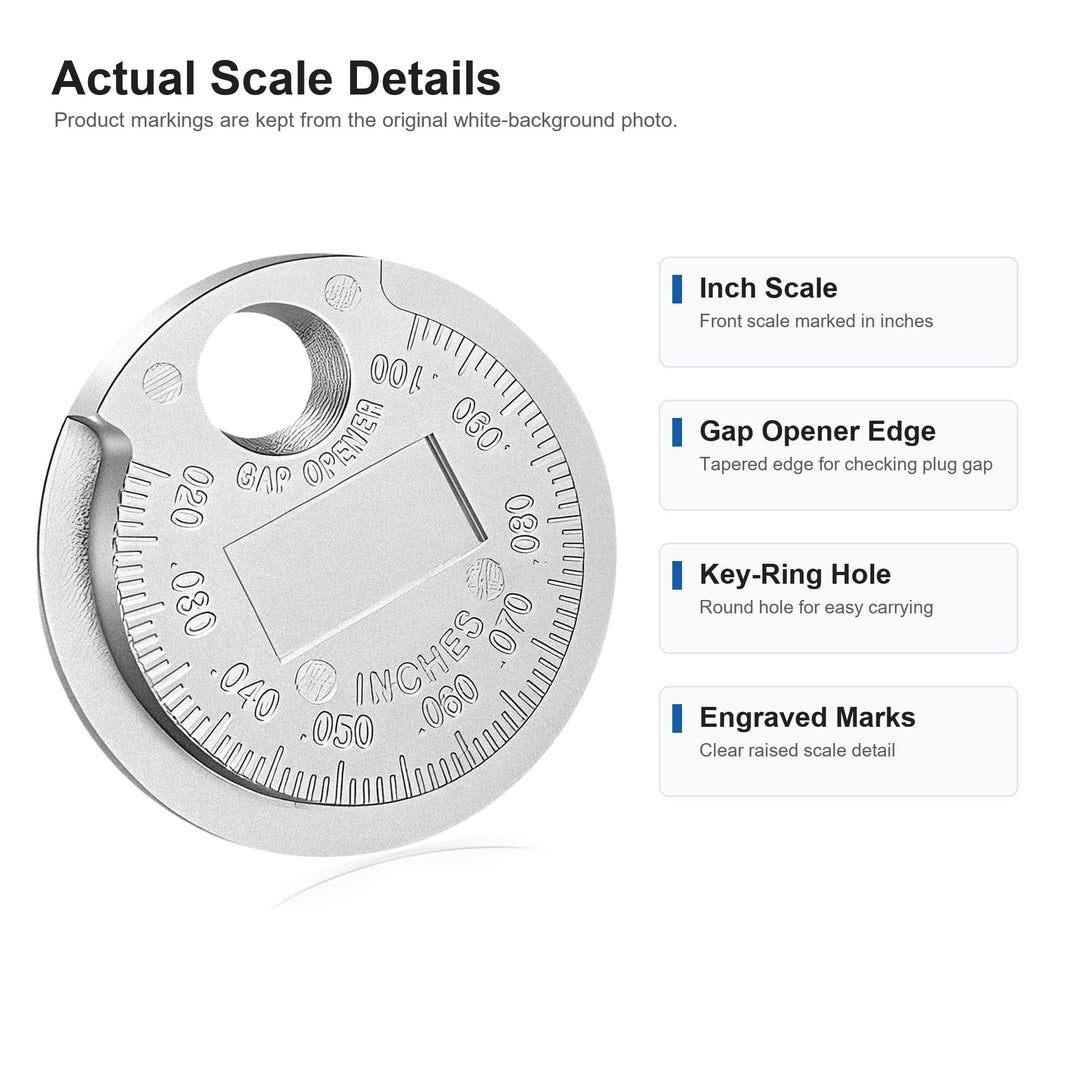 P1TOOLS Spark Plug Gap Gauge, 1 Count