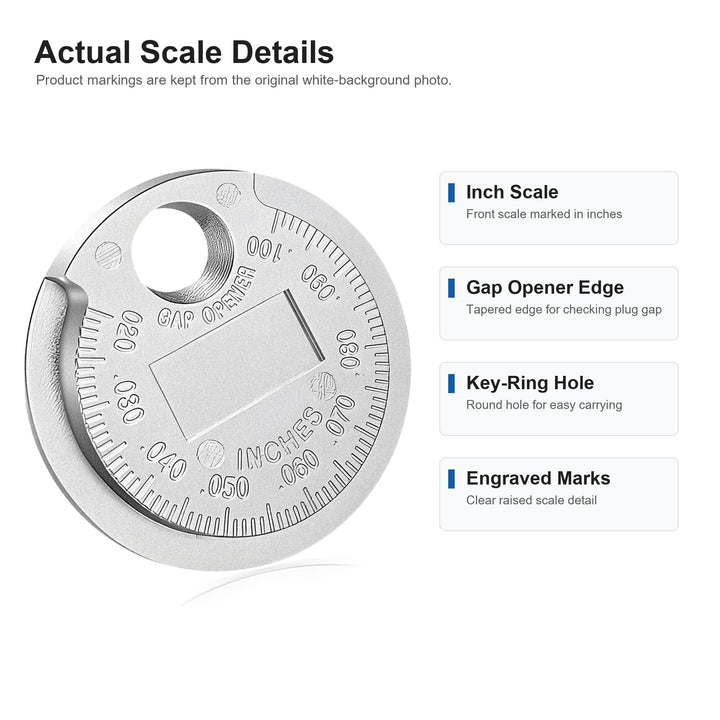P1TOOLS Spark Plug Gap Gauge, 1 Count