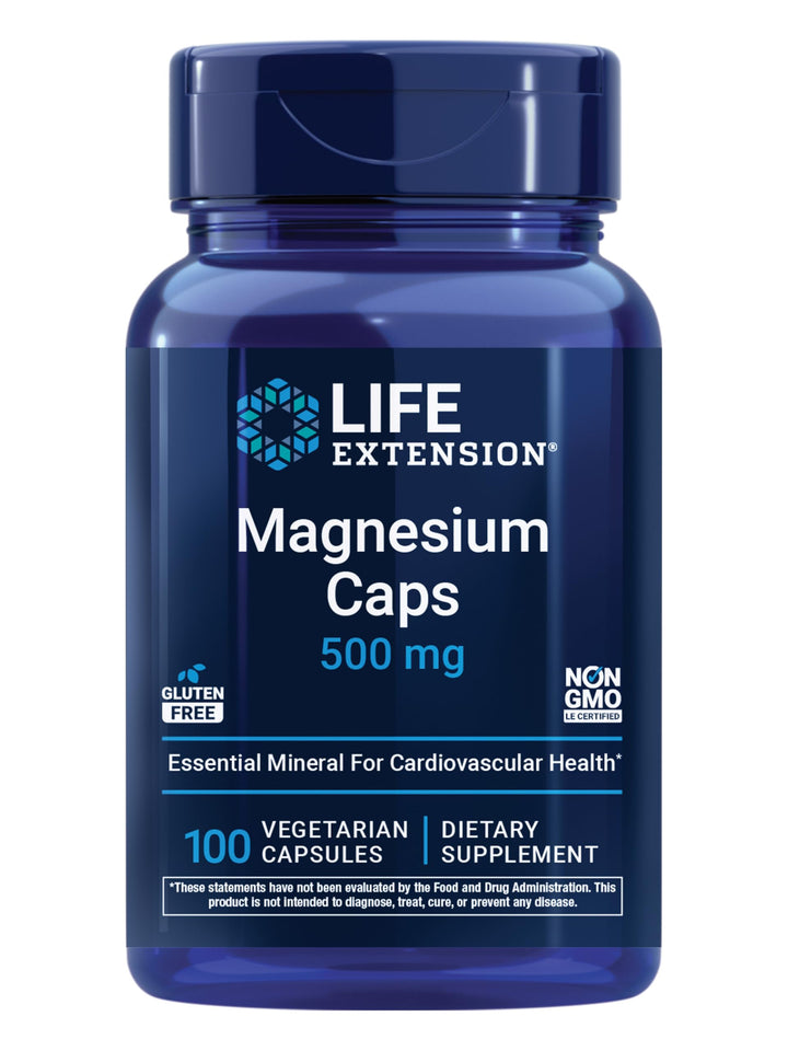 Life Extension Magnesium Caps, 500 mg, 100 Count