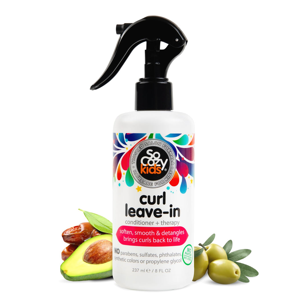 SO COZY Kids Curl Leave In Conditioner and Therapy Spray, 8 fl oz