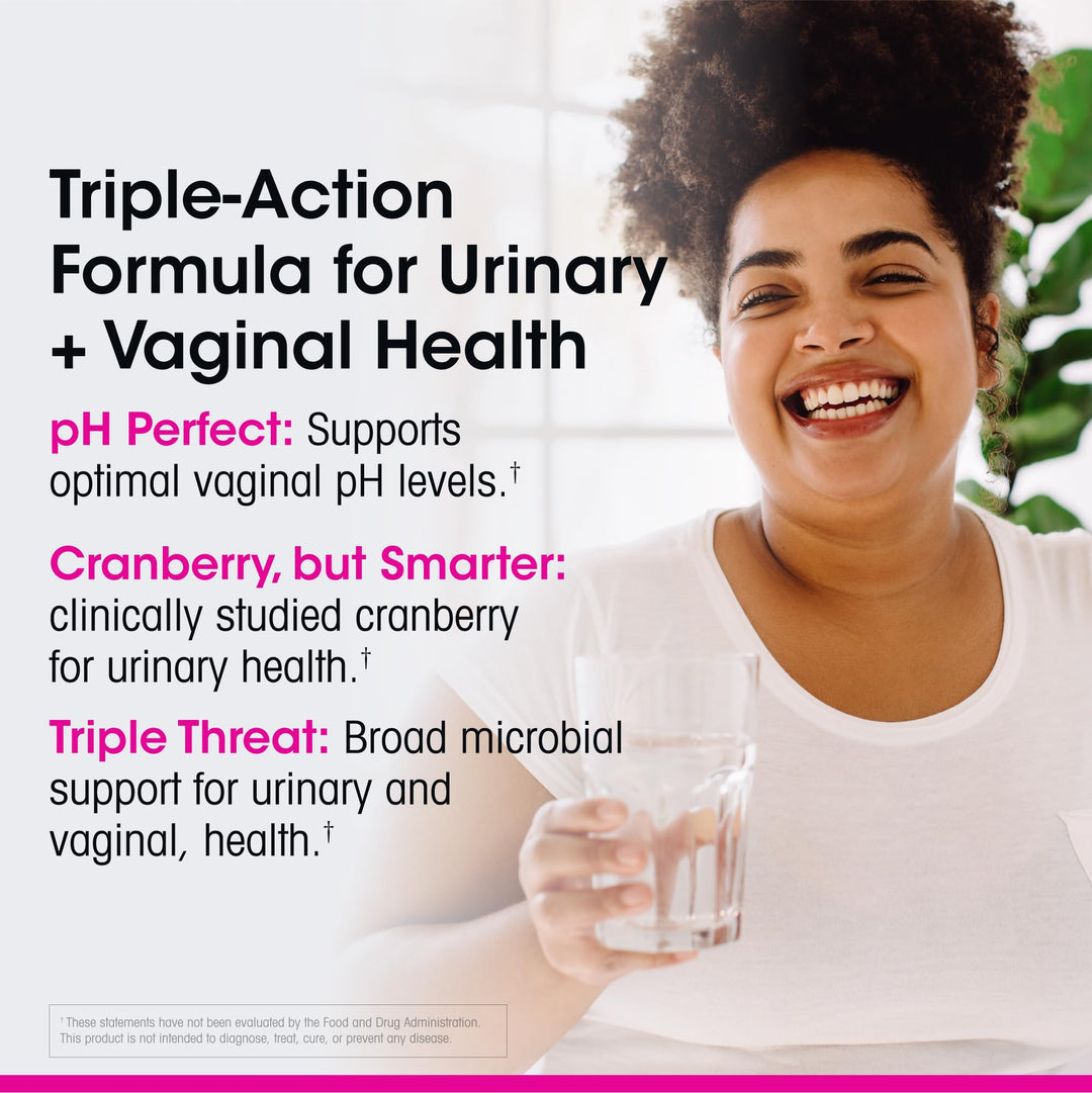 vH essentials Probiotics With Prebiotics And Cranberry Feminine Health Supplement, 60 Count