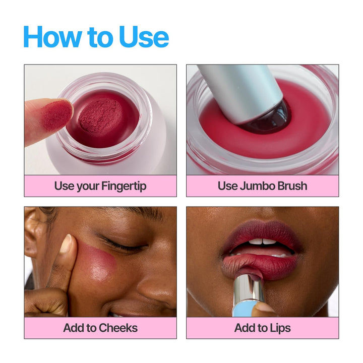 fwee Blurry Pudding Pot Blush And Lip, Without, 0.17 oz