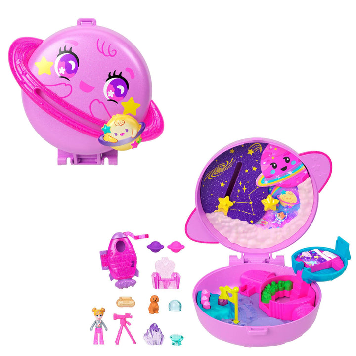 Polly Pocket Dolls and Playset, Planet Polly Space Casket, 1 Count