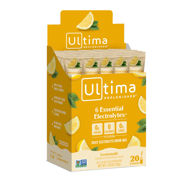 Ultima Replenisher Electrolyte Powder, Lemonade, 20 Count