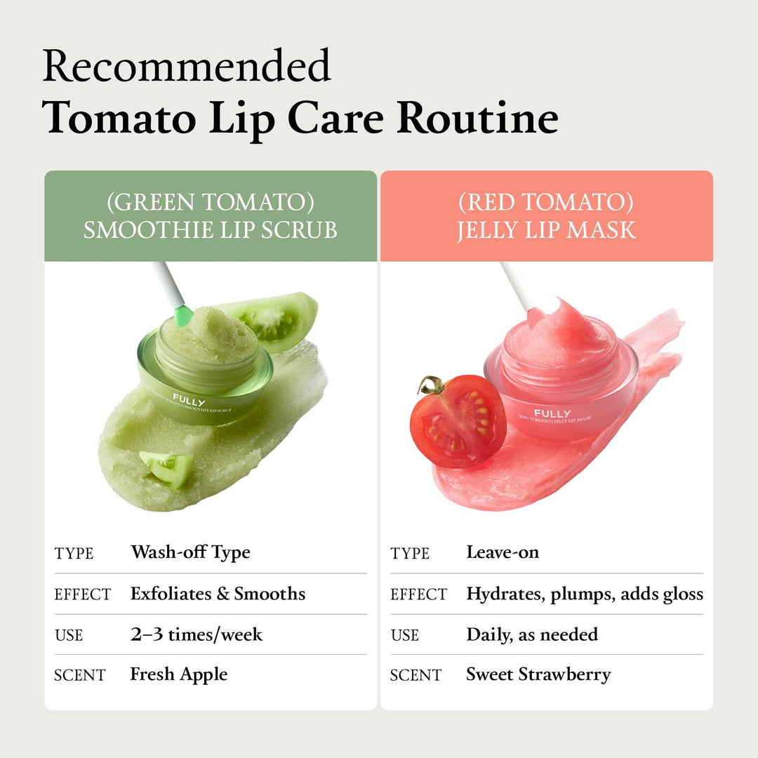 FULLY Green Tomato Smoothie Sugar Lip Scrub, 0.42 oz
