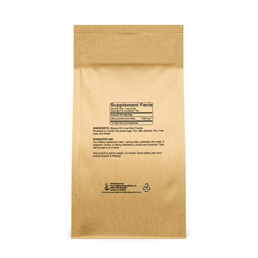 Pure Original Ingredients Slippery Elm Bark Powder, 1 lb