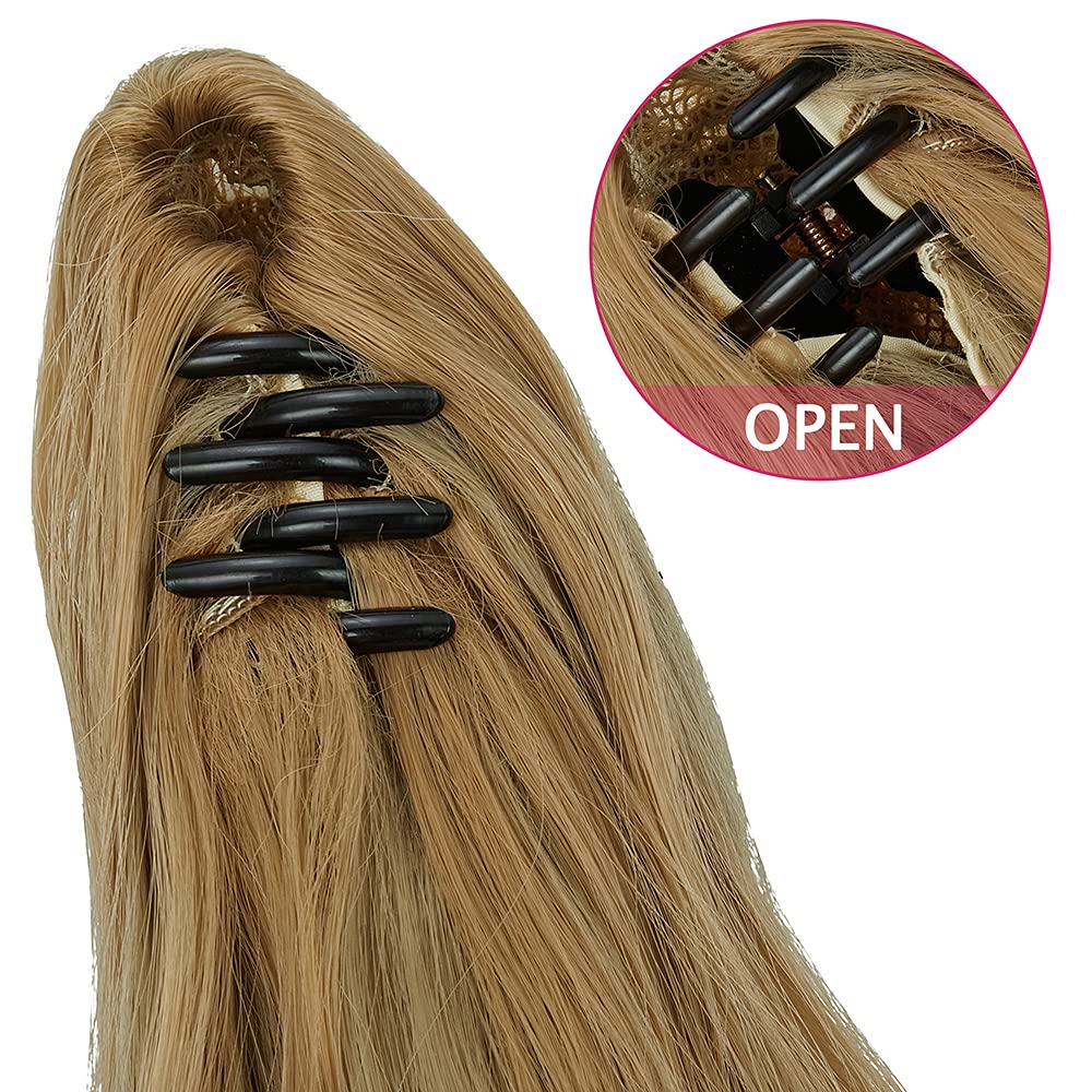 SLLIE Ponytail Extension, Long Wavy Curly, 24 Inch