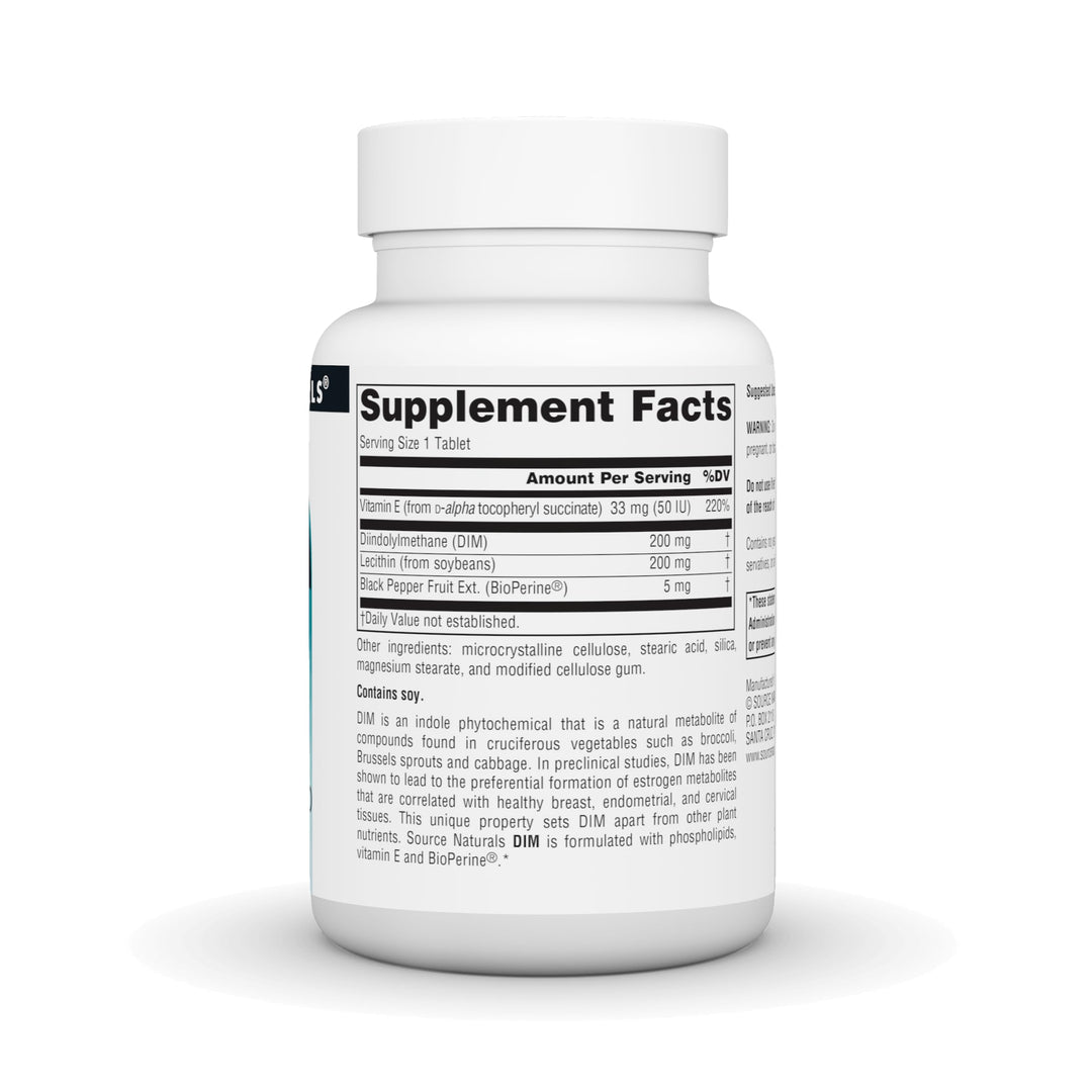 Source Naturals DIM Diindolylmethane 200 mg, 30 Count