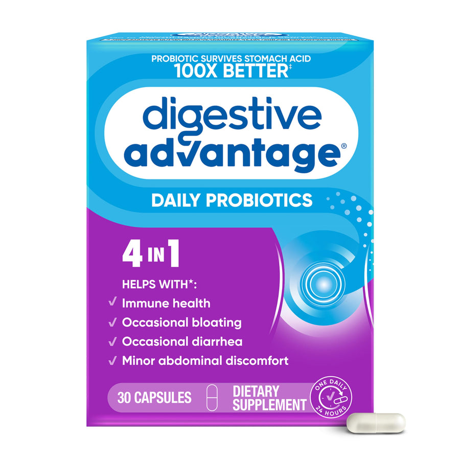 Digestive Advantage Daily Probiotic Capsule, 30 Count