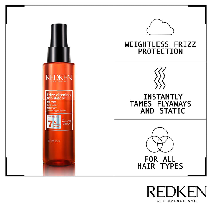 Redken Frizz Dismiss Instant Deflate Oil In Serum, 4.2 fl oz