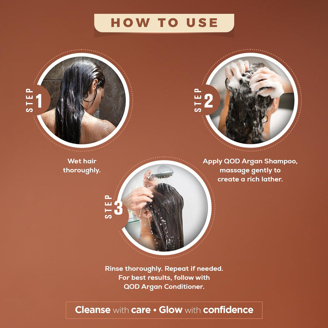 QoD Pro Argan Hair Shampoo, 10 oz