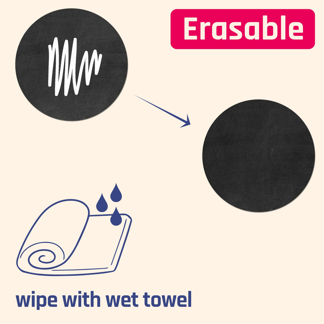 TownStix Chalkboard Labels Stickers, Cloud Design, 6 x 4, 50 Count