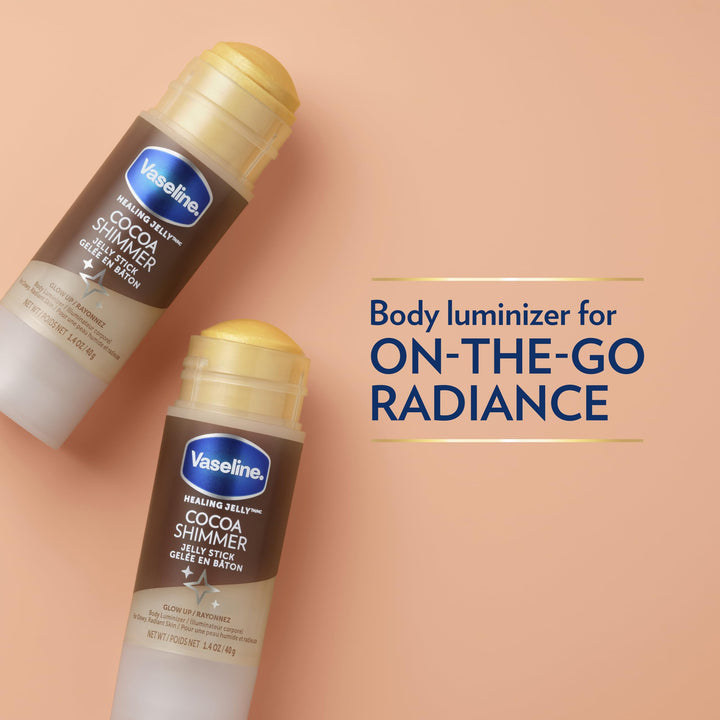 Vaseline Cocoa Shimmer Jelly Stick, 3 Count