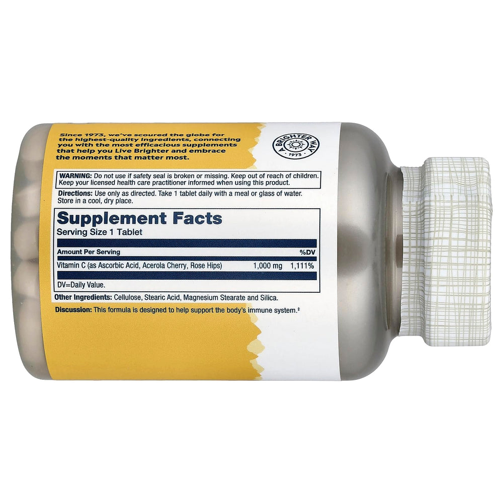 SOLARAY Vitamin C Timed-Release, 1000 mg, 100 Count