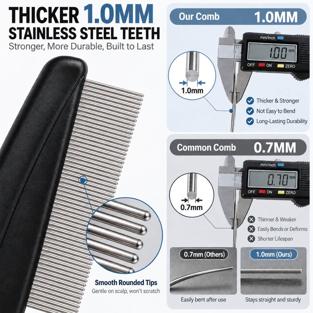 Yumflan Dandruff Comb, 1.0mm
