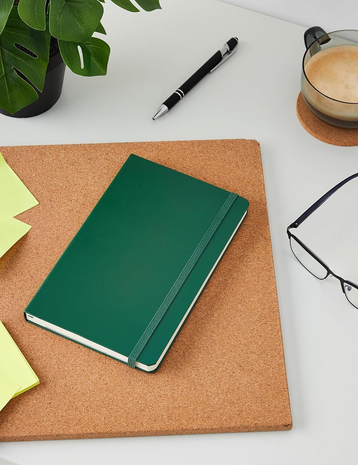 Moleskine Classic Plain Paper Notebook, Myrtle Green, Large