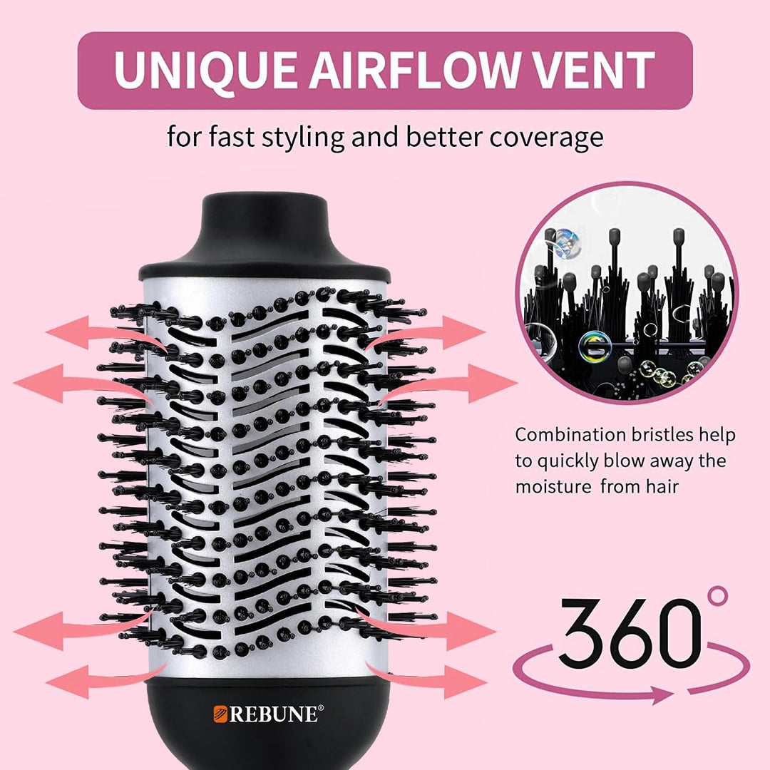 REBUNE Hair Dryer Brush, RE-2126B