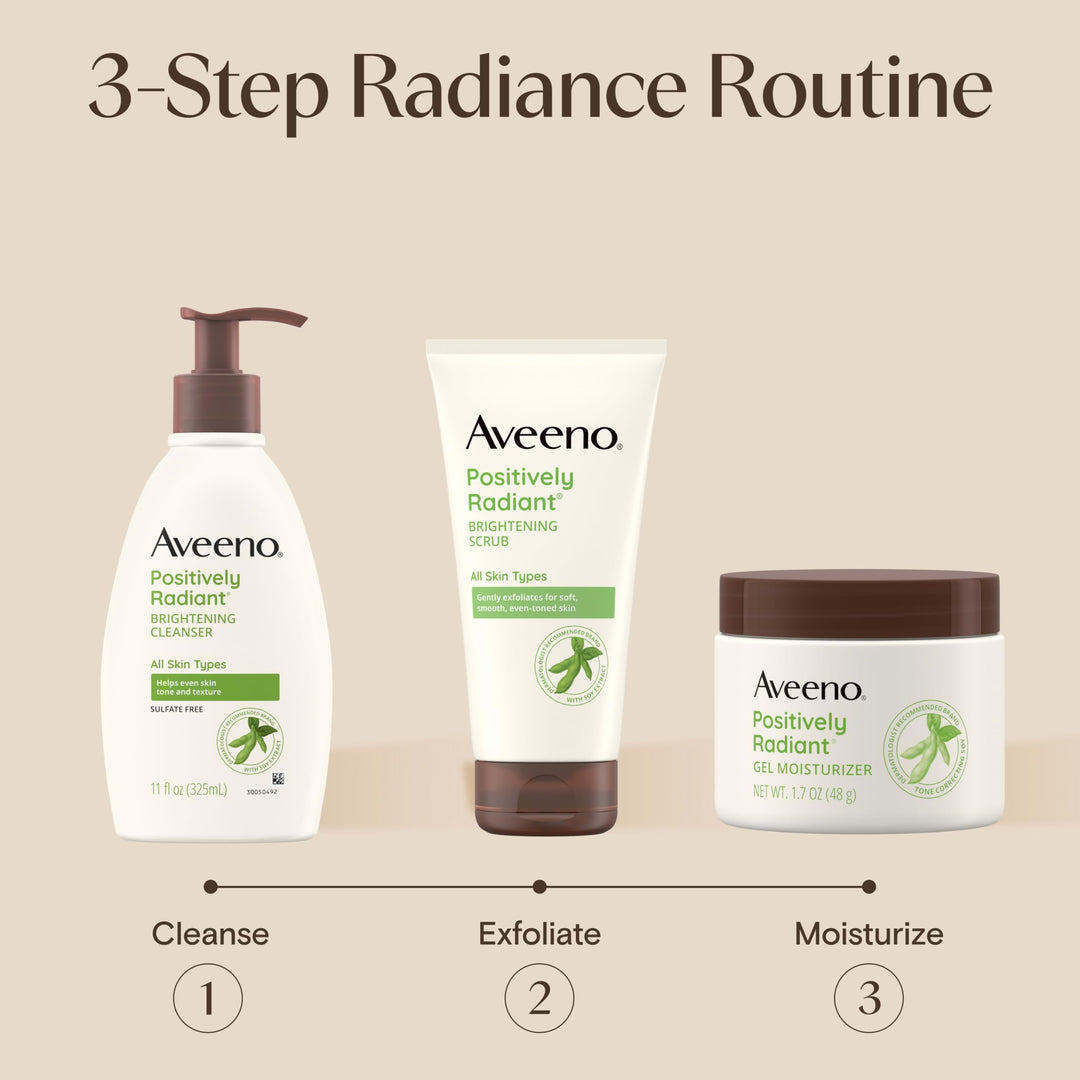 Aveeno Positively Radiant Daily Gel Facial Moisturizer, 1.7 oz