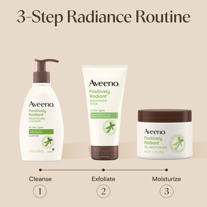 Aveeno Positively Radiant Daily Gel Facial Moisturizer, 1.7 oz