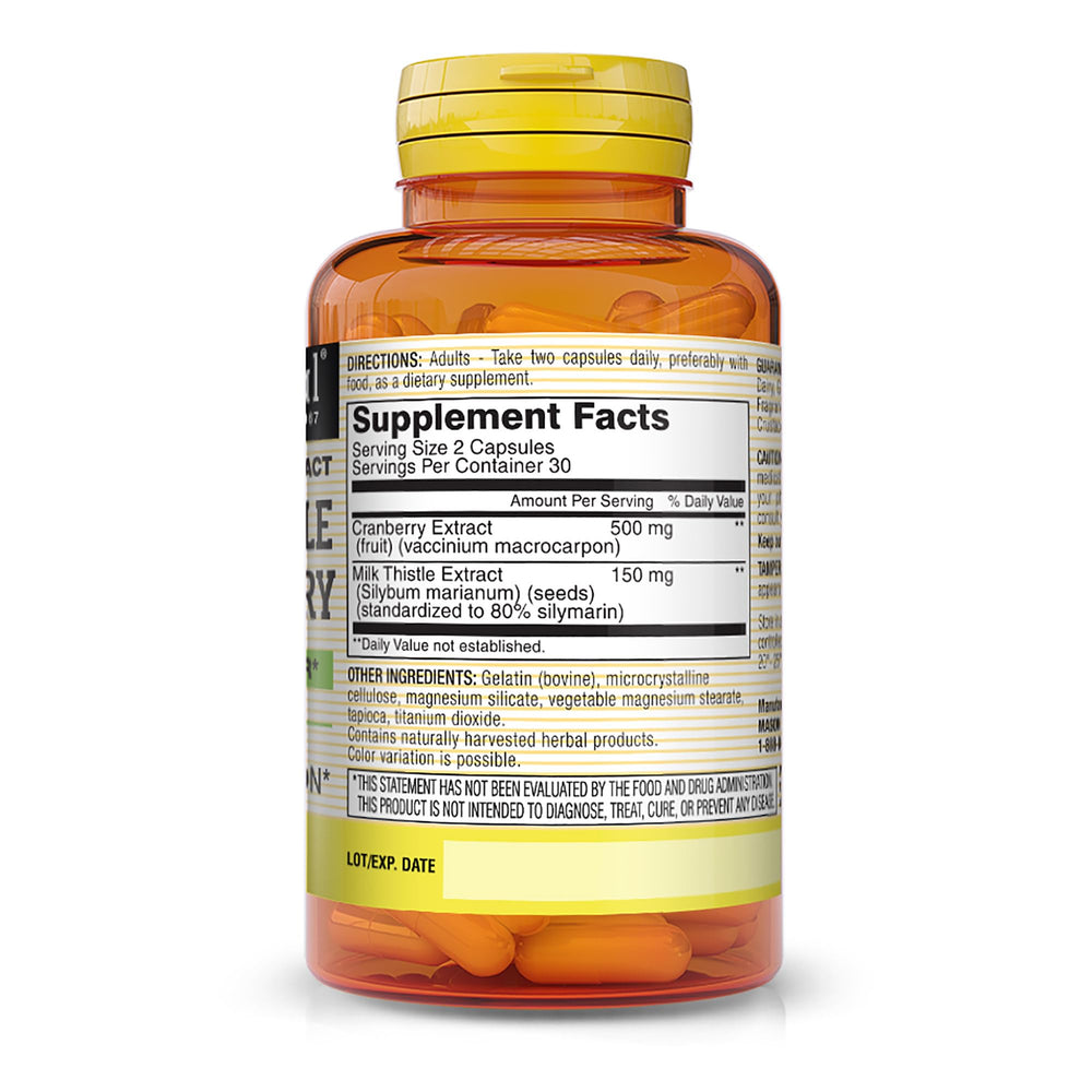 Mason Milk Thistle Supplement, 150 mg
