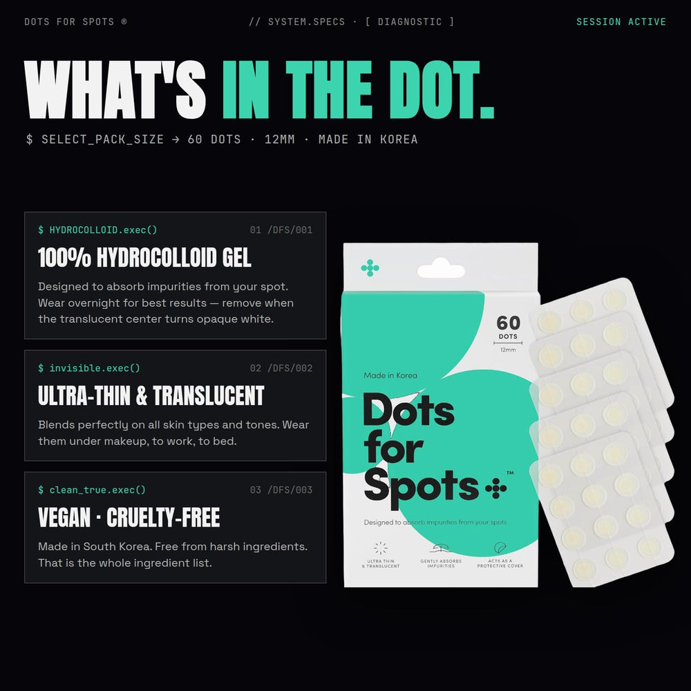 Dots for Spots Pimple Patches, Translucent, 60 Count